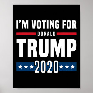 Jag röstar på Trump-valet Poster