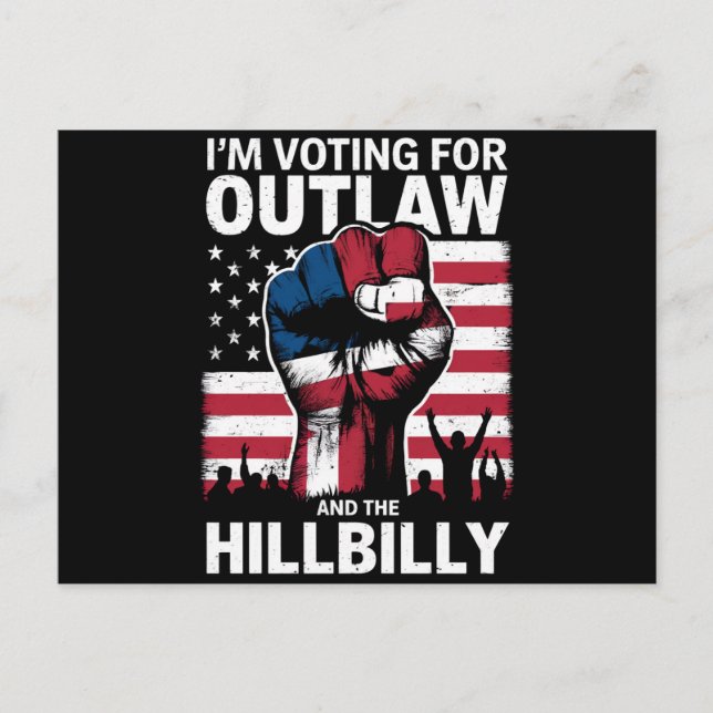Jag Röstar På Utbölingen Och Hillbilly 2024 U Vykort (Framsida)