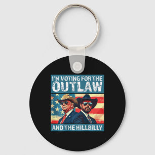 Jag Röstar På Utbölingen Och Hillbilly Trump Nyckelring