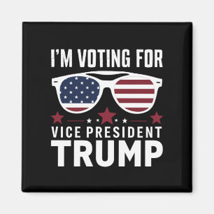 Jag Röstar På Vicepresident Trump 2024 Års Val Magnet