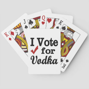 Jag röstar på Vodka Casinokort