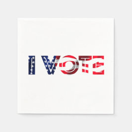 Jag röstar pappersservett