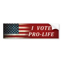 Jag röstar Pro-Liv den patriotiska amerikanska
