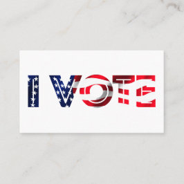Jag röstar visitkort