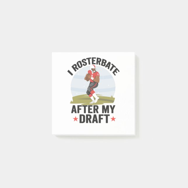 Jag rosterbat efter min fantastiska fotboll post-it block (Framsida)