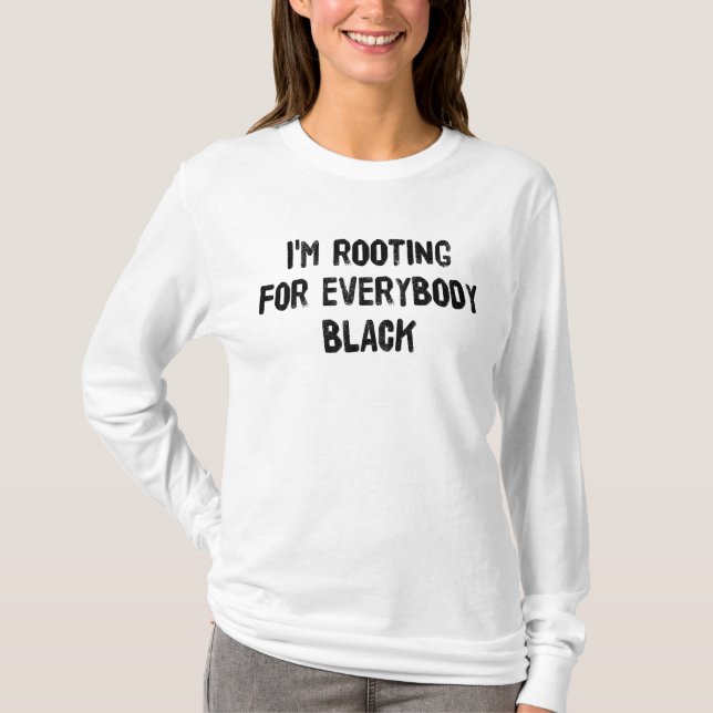 Jag roterar för alla svarta t shirt (Framsida)