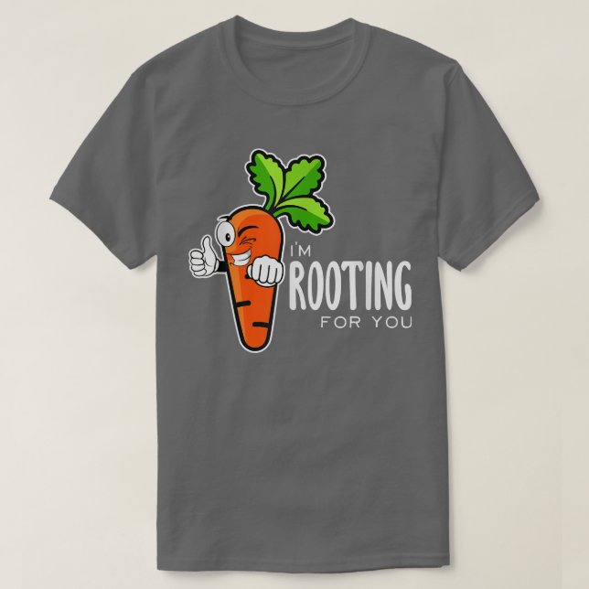 Jag roterar för dig rött bete och grönsaker t shirt (Design framsida)