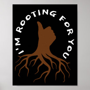 Jag roterar för dig - Tumpar upp rockkonst Poster
