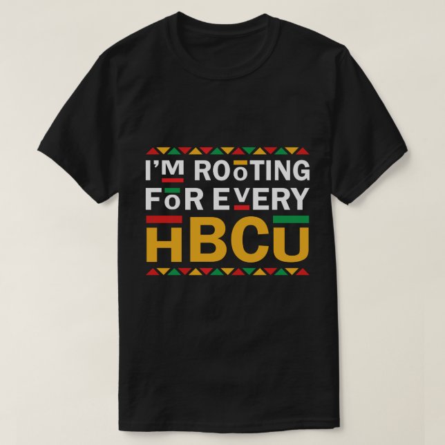 Jag roterar för varje HBCU Shirt, afrikansk amerik T Shirt (Design framsida)