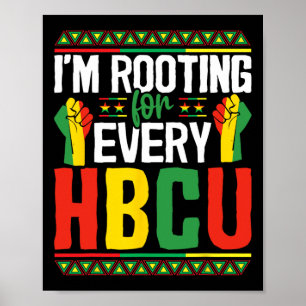 Jag roterar för varje hbcu-svart historikmånad poster