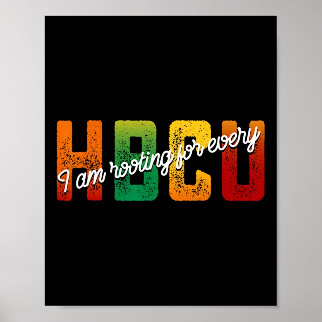 Jag roterar för varje hbcu-svart historikmånad poster (Framsidan)