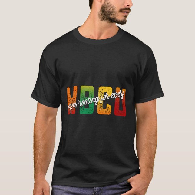 Jag roterar för varje hbcu-svart historikmånad t shirt (Framsida)