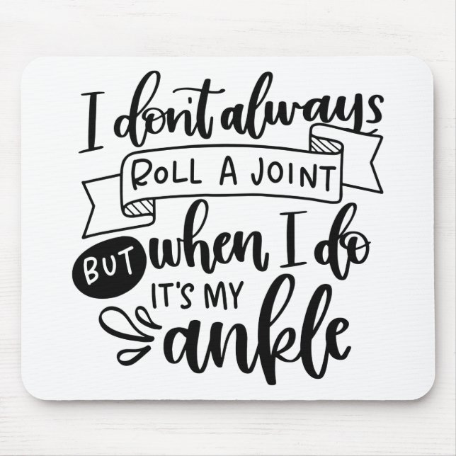 Jag rullar inte alltid en gemensam linje musmatta (Framsidan)