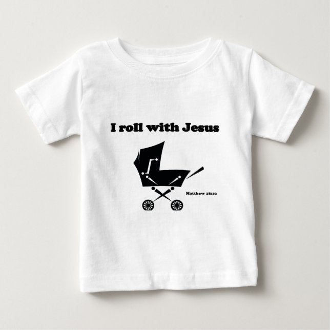 Jag rullar med Jesus Tee (Framsida)