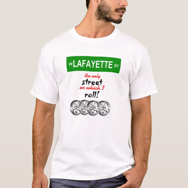 Jag rullar med Lafayette! - Manar T Shirt (Framsida)