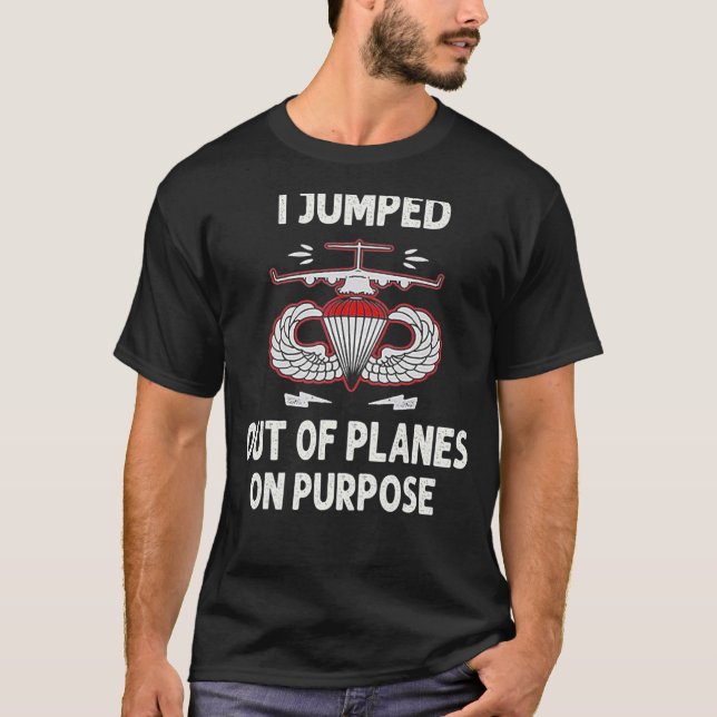 Jag rusade ut ur Flygplan i syfte T Shirt (Framsida)