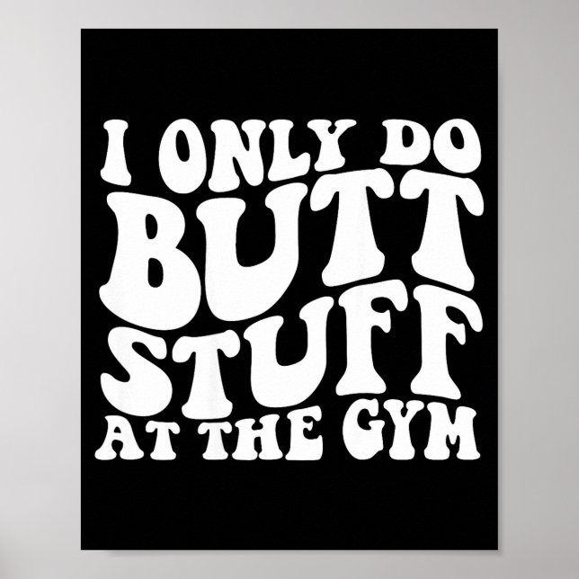 Jag Rygg Gym Bakåt Groovy Poster (Framsidan)