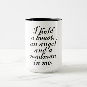 Jag rymmer en beast, en ängel och en Madman Mugg