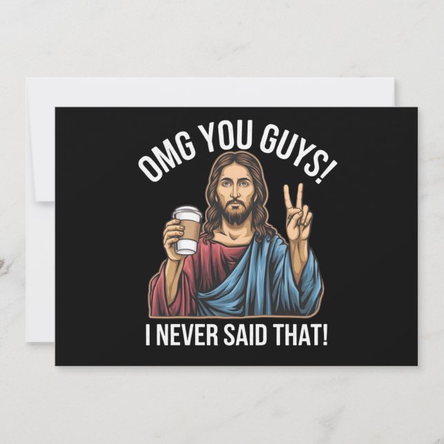 Jag sa aldrig att det var det. inbjudningar (Framsida)