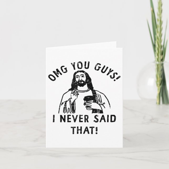 Jag sa aldrig att Jesus _1 Kort (Framsida)