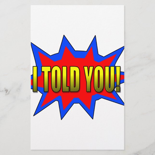 Jag sa åt dig brevpapper (Framsida)