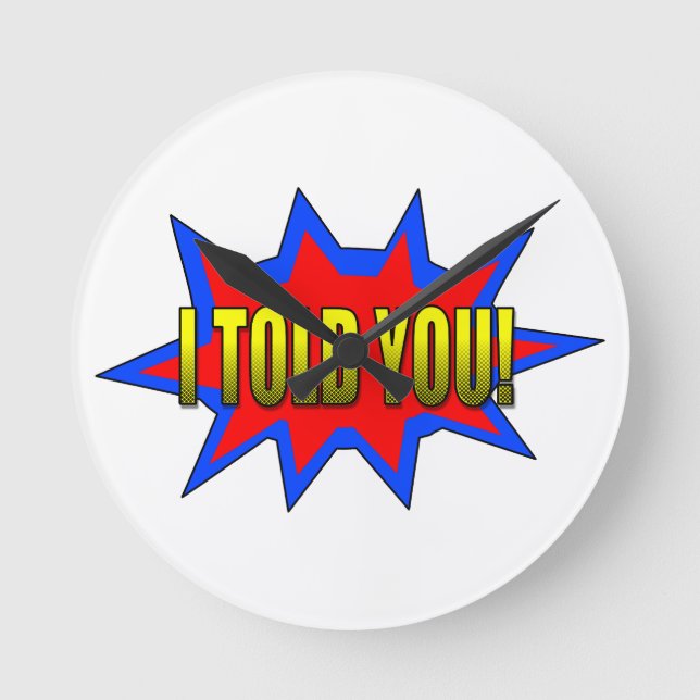 Jag sa åt dig rund klocka (Framsida)