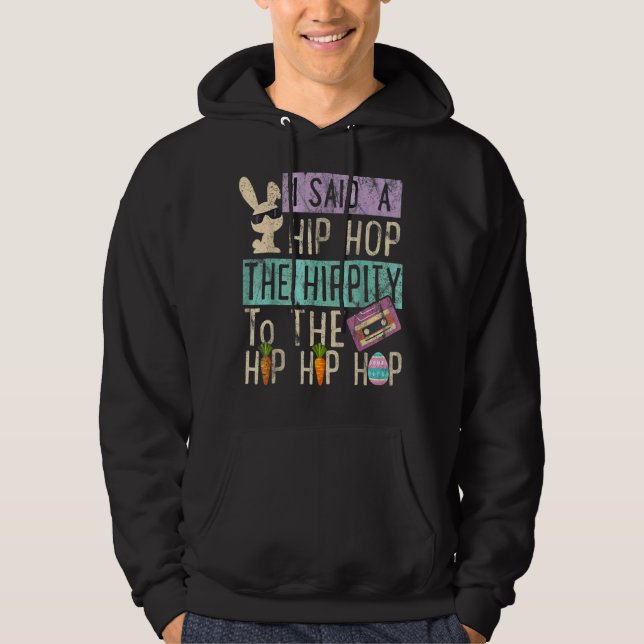 Jag sa att höften låg i Skutt Hip hop. Hoodie (Framsida)