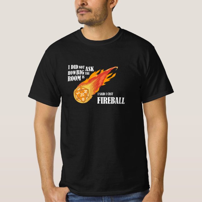 Jag sa att jag kastade Fireball T Shirt (Framsida)