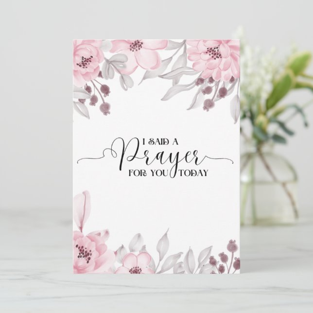 Jag sa en bön till dig idag tack kort (Stående Fram)