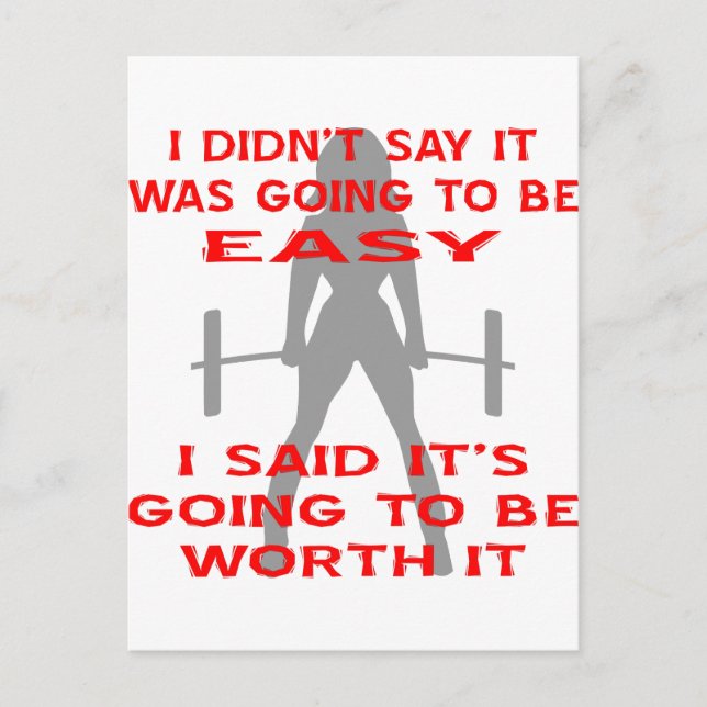 Jag sa inte att det skulle vara lätt att säga att  vykort (Framsida)