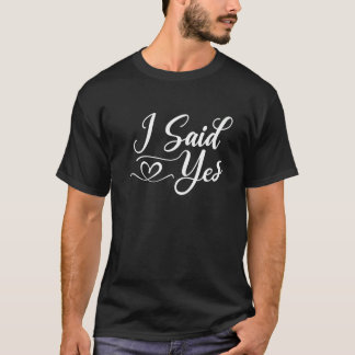 Jag sa ja för Mamma Pappa-barn, pojkar, manar T Shirt