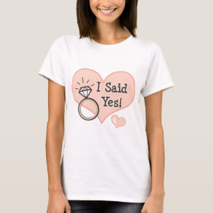 Jag sa ja Förlovning Shirt Tee Shirt