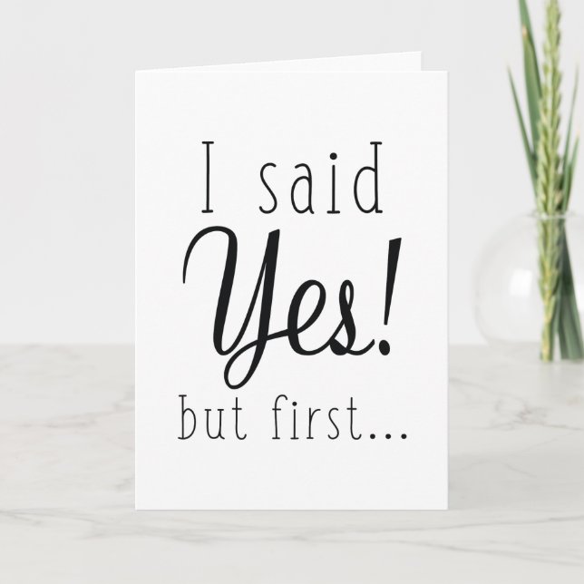 Jag sa ja, men först meddelande (Framsida)