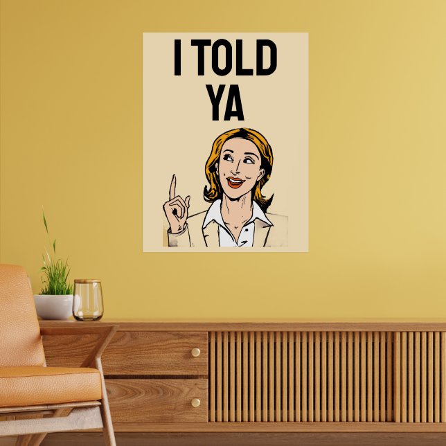 Jag Sa' Ja Poster (Vardagsrum 2)