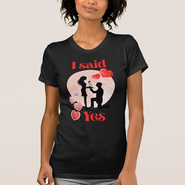Jag sa Ja T Shirt (Framsida)