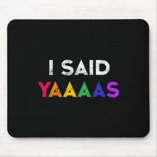 Jag sa Yaaaas Lgbt Bröllopsfest Tee Gay Lesbisk E Musmatta