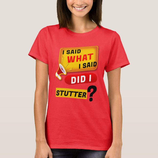 JAG SADE VAD JAG SADE T SHIRT (Framsida)