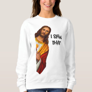 Jag såg att det var roligt Jesus Meme Christian T Shirt