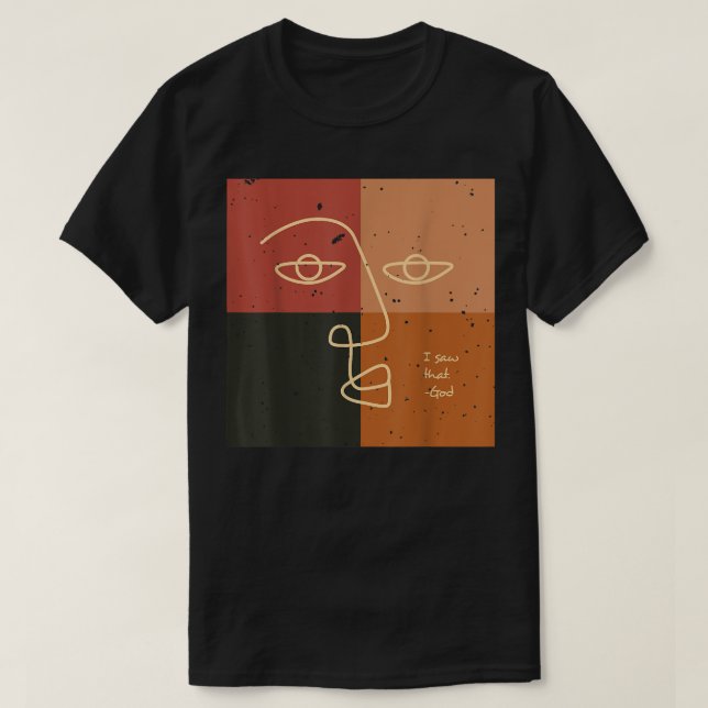Jag såg att Gud Jesus Kristus T Shirt (Design framsida)