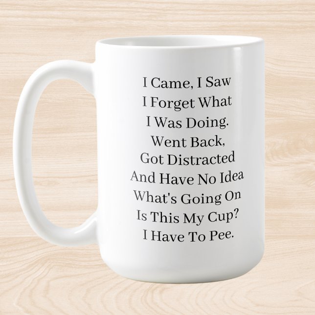 Jag såg att jag glömde det jag gjorde kaffemugg (Skapare uppladdad)