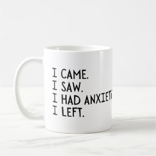 Jag såg att jag hade ångest jag Lämnat Kaffemugg