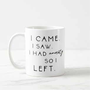 Jag såg att jag hade ångest så jag Lämnade Kaffemugg