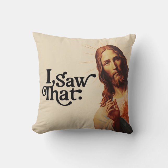 Jag såg att jag såg att Jesus Kudde (Framsida)