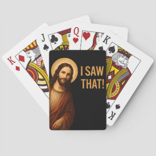 Jag såg att Jesus funy Christian Citote Casinokort