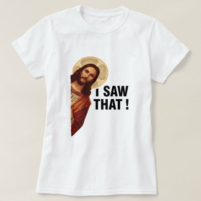 Jag såg att Jesus Kristus T Shirt (Design framsida)