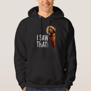 Jag såg att Jesus Meme Christian Matching Hoodie