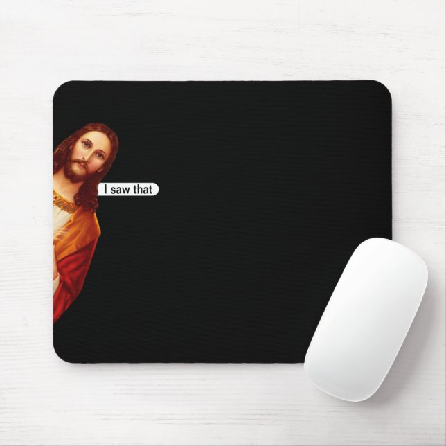 Jag såg att Jesus Mouse Pad Musmatta (Med mus)