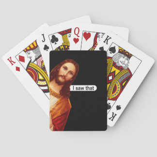 Jag såg att Jesus spelade kort Casinokort