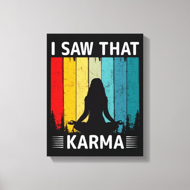 Jag såg att Karma Canvastryck (Framsida)