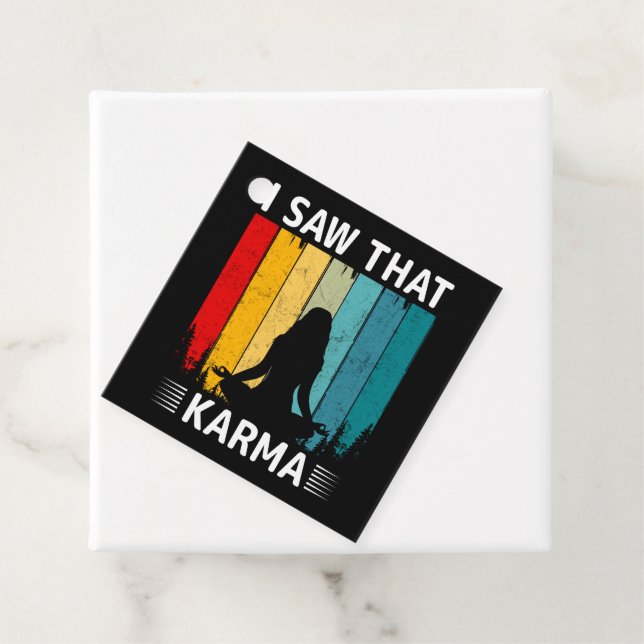 Jag såg att Karma Gåvor Etiketter (På plats)